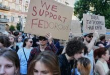 Amid grinding war, protesting Ukrainians still want their voices and values heard at home